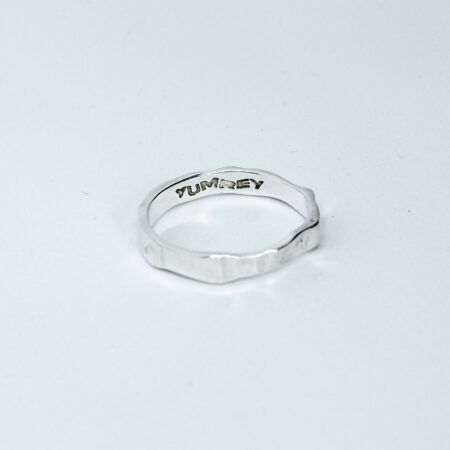 Srebrny pierscionek distortion yumrey srebro 925 ring