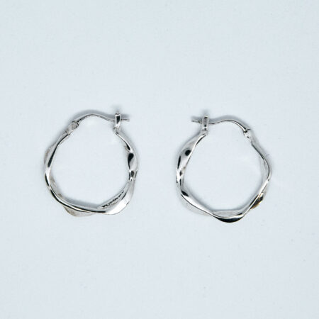 kolczyki wavy earrings yumrey silver srebro bizuteria jewelry 925