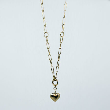 Pozłacany naszyjnik COLD CASE LOVE YUMREY